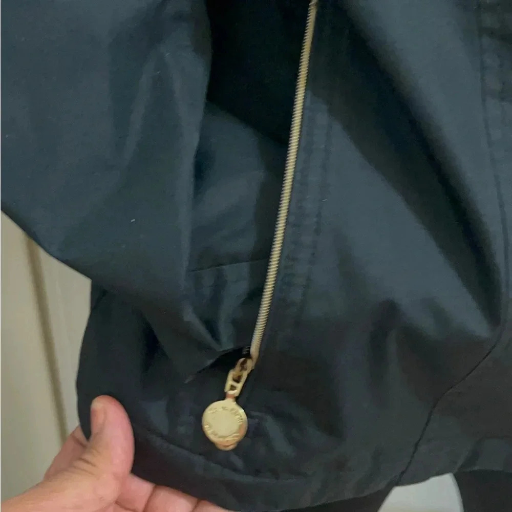 Calvin Klein stunning jacket gold hardware with double zipper. - Picture 12 of 16
